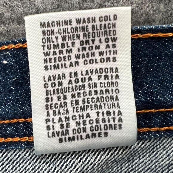 Ralph Lauren Jeans Womens 6 Blue Kelly Stretch Denim Y2K Bootcut Whisker Western - Picture 12 of 13